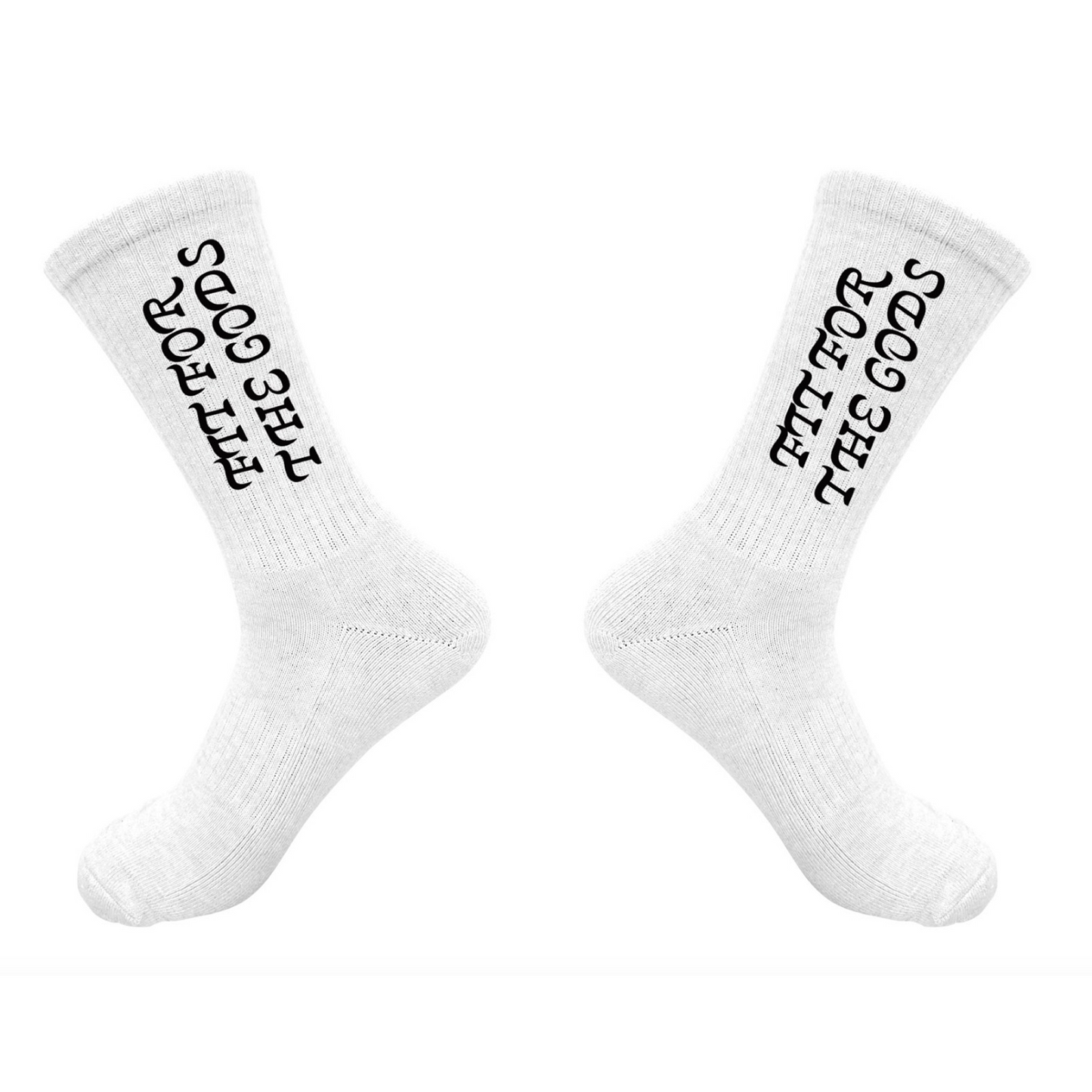 Fit for the Gods Socks (White)
