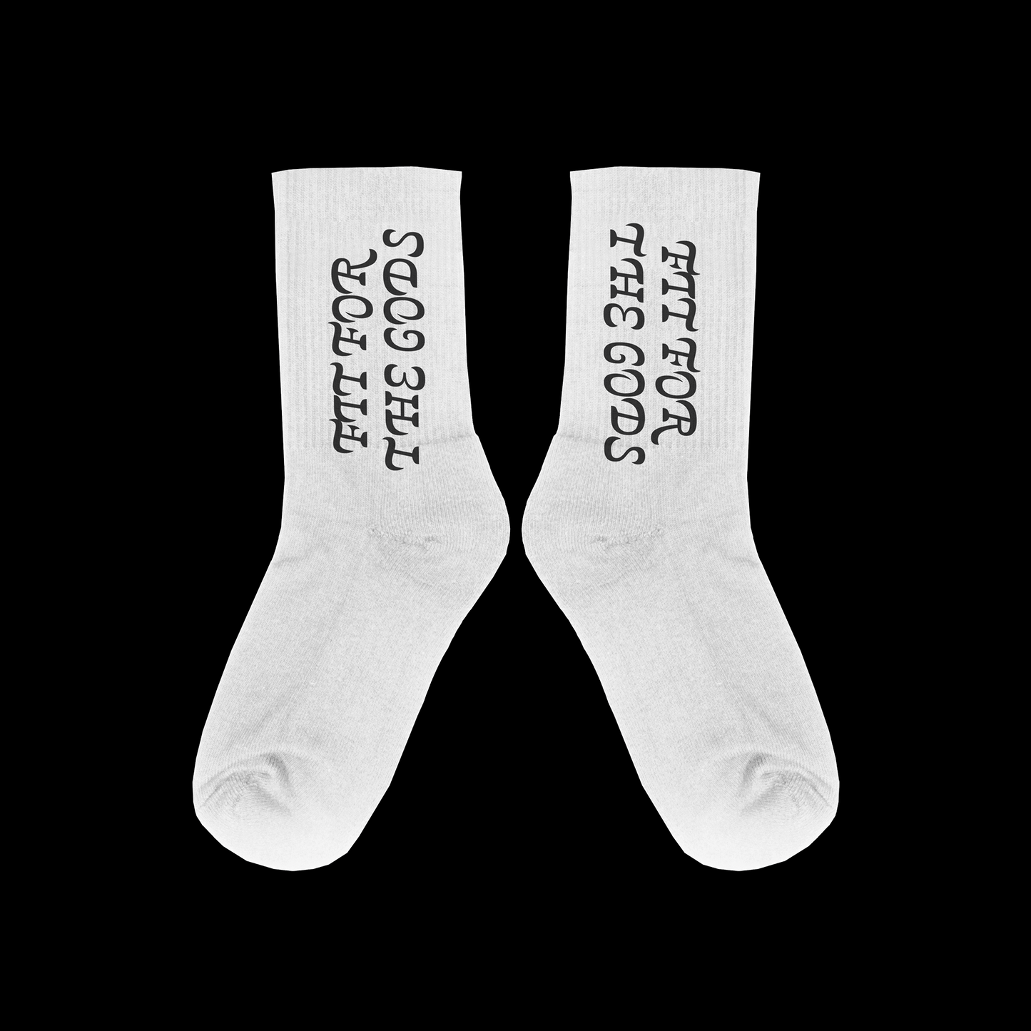 Fit for the Gods Socks (White)